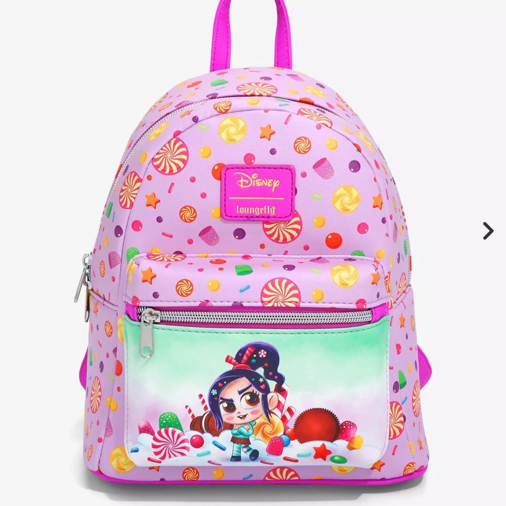 Loungefly Disney Wreck-It Ralph Vanellope Candy Mini Backpack
